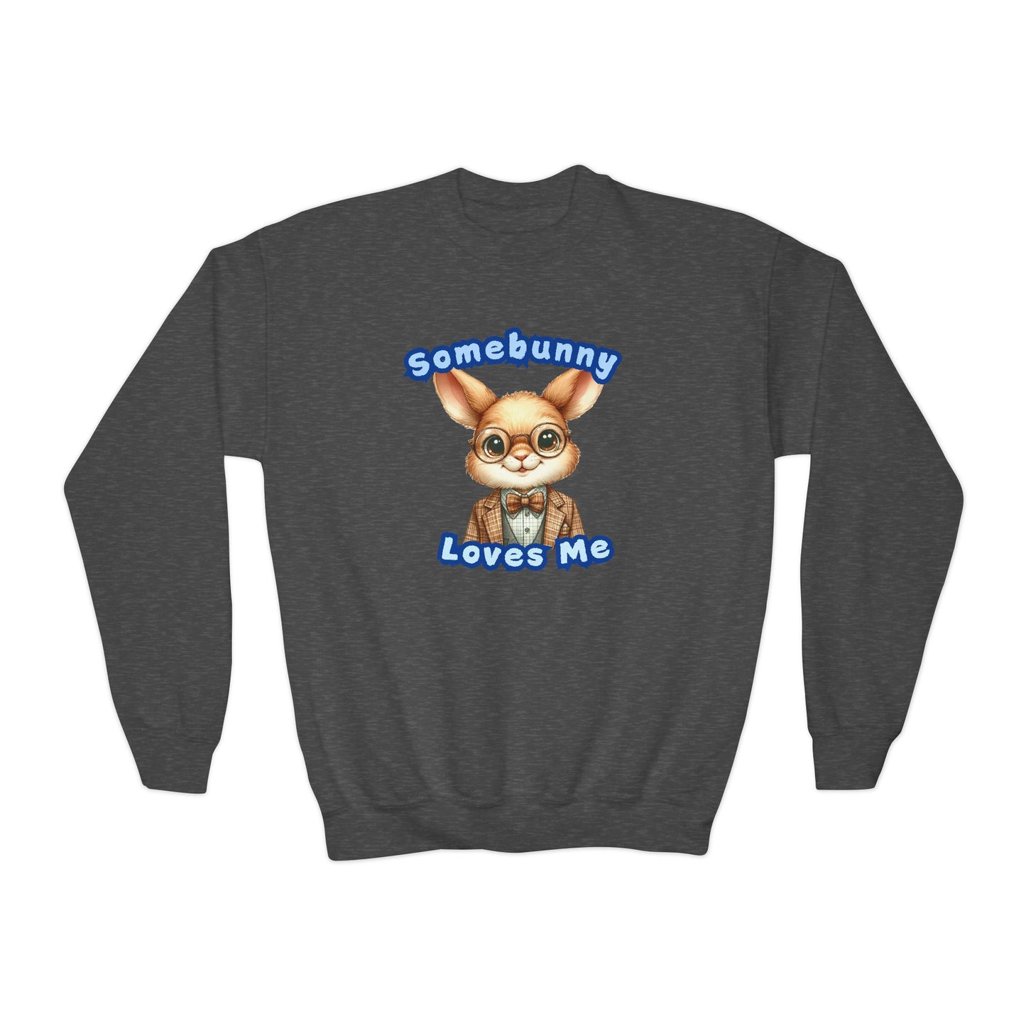 Somebunny Loves Me Youth Crewneck Sweatshirt