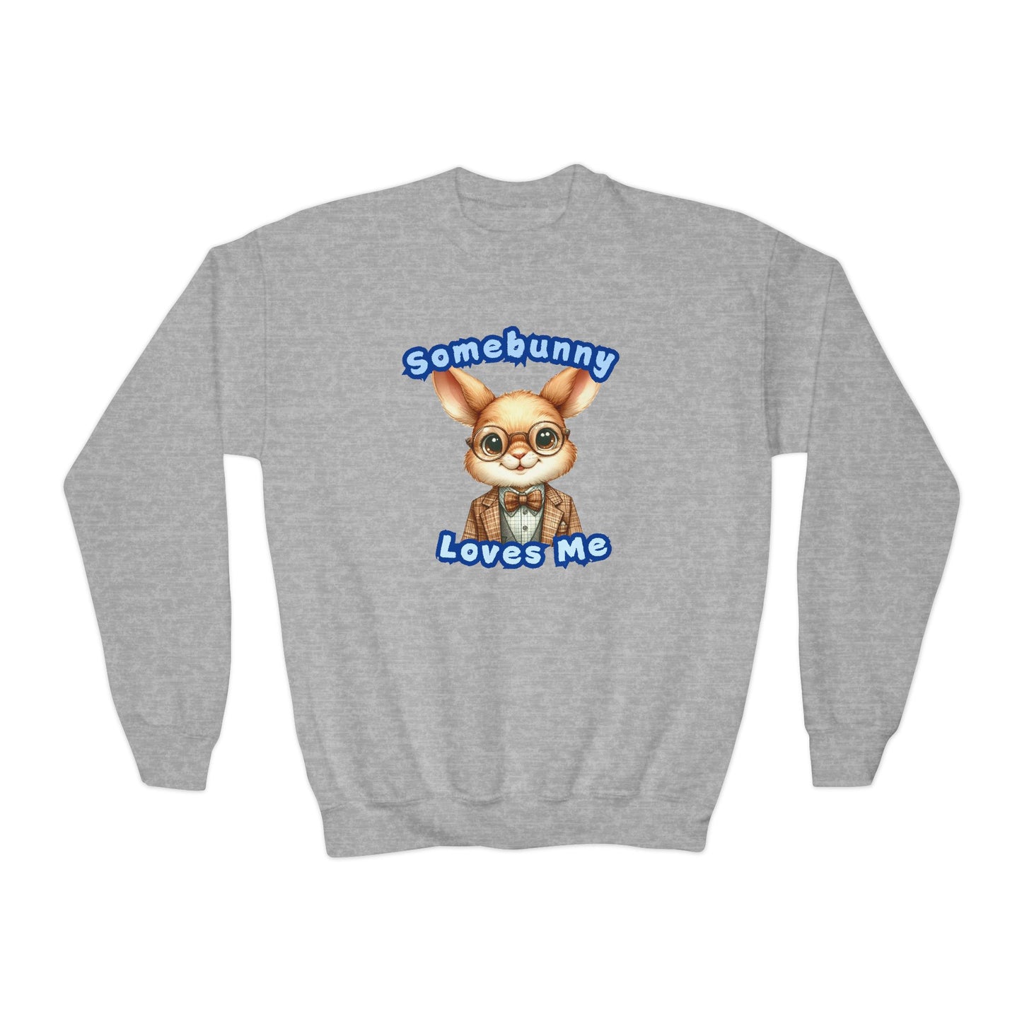 Somebunny Loves Me Youth Crewneck Sweatshirt