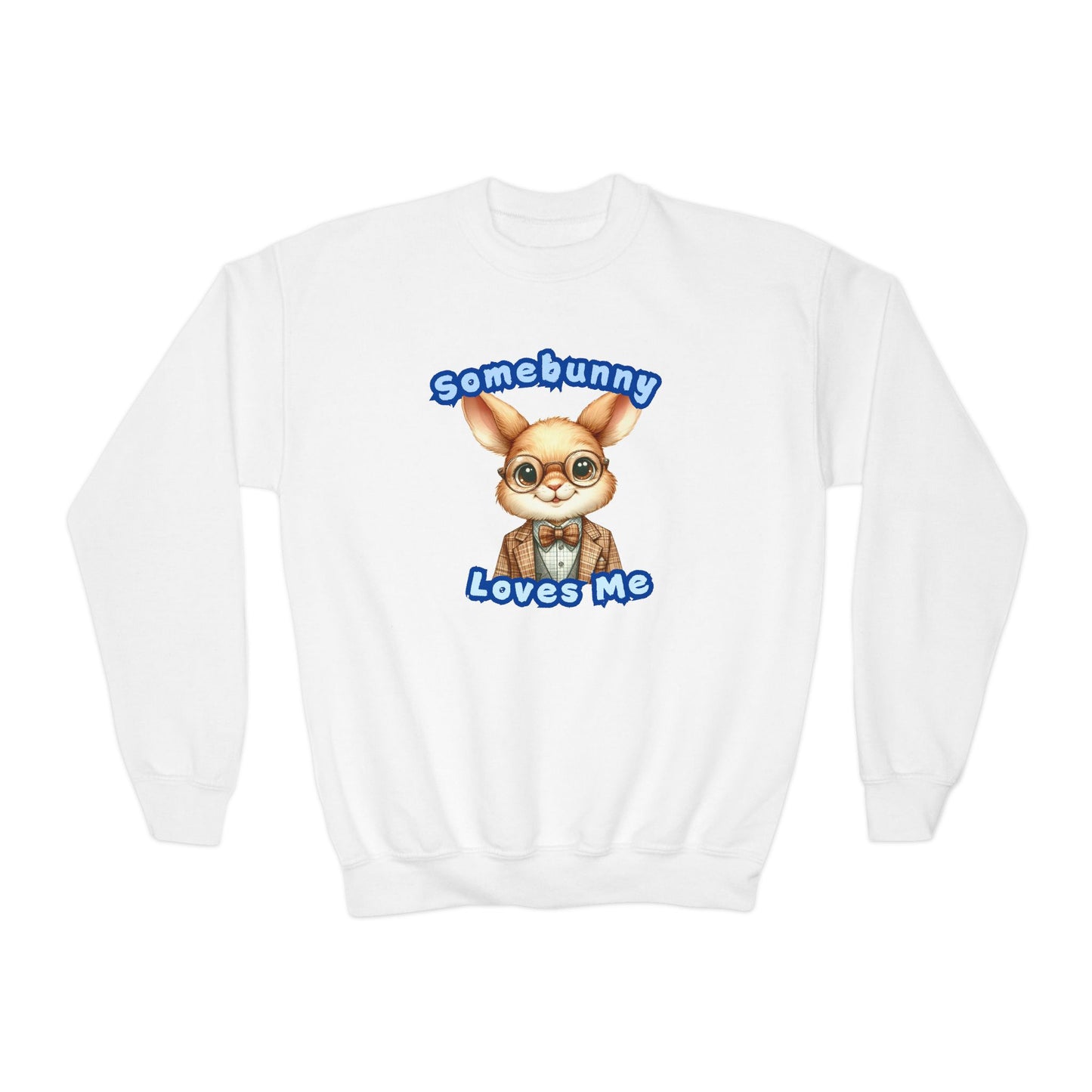 Somebunny Loves Me Youth Crewneck Sweatshirt