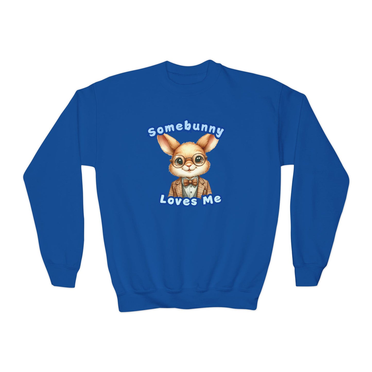 Somebunny Loves Me Youth Crewneck Sweatshirt