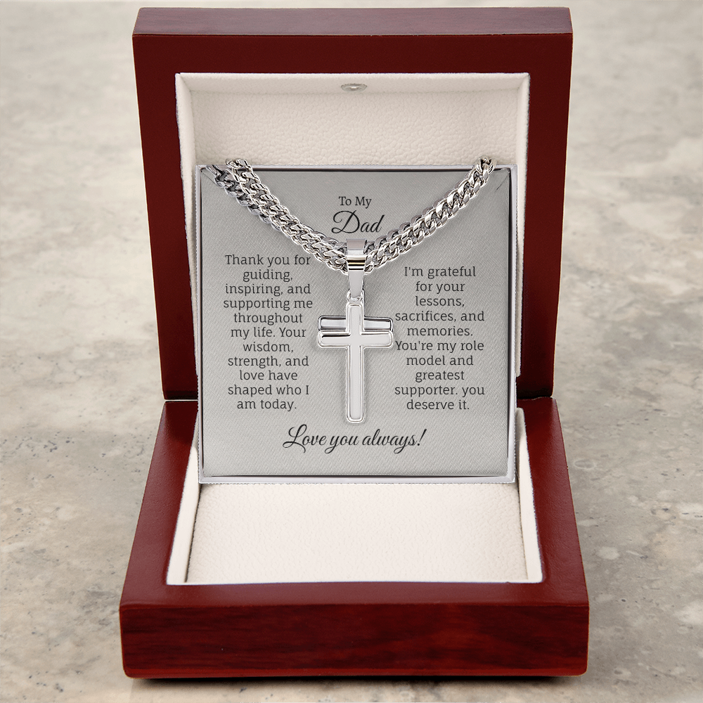 Cuban Link Chain with Artisan Cross