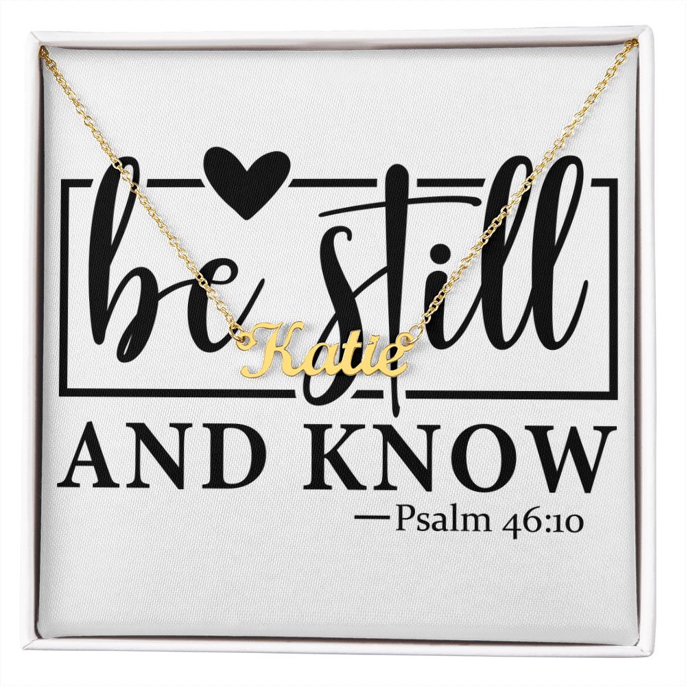 Personalized name necklace PSALM 46