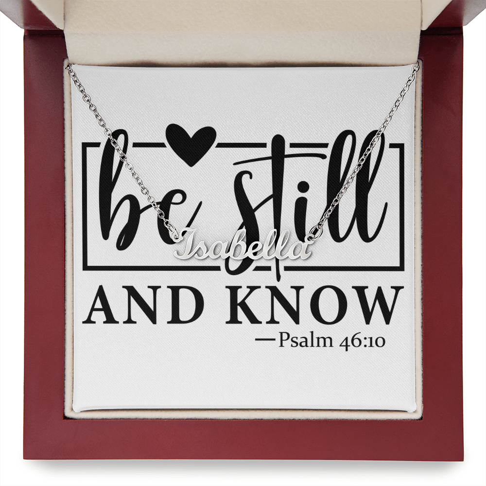 Personalized name necklace PSALM 46