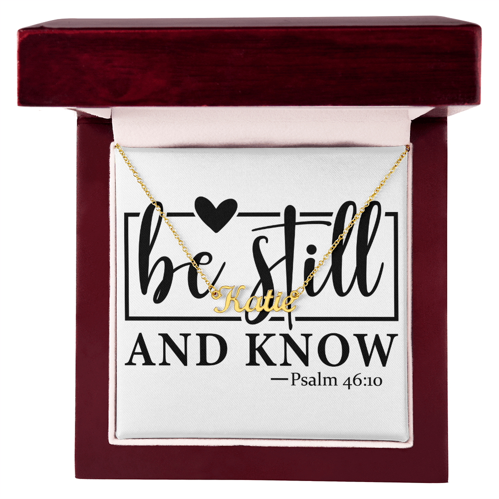 Personalized name necklace PSALM 46
