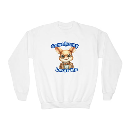 Somebunny Loves Me Youth Crewneck Sweatshirt