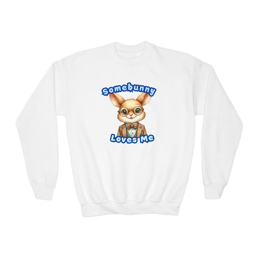 Somebunny Loves Me Youth Crewneck Sweatshirt