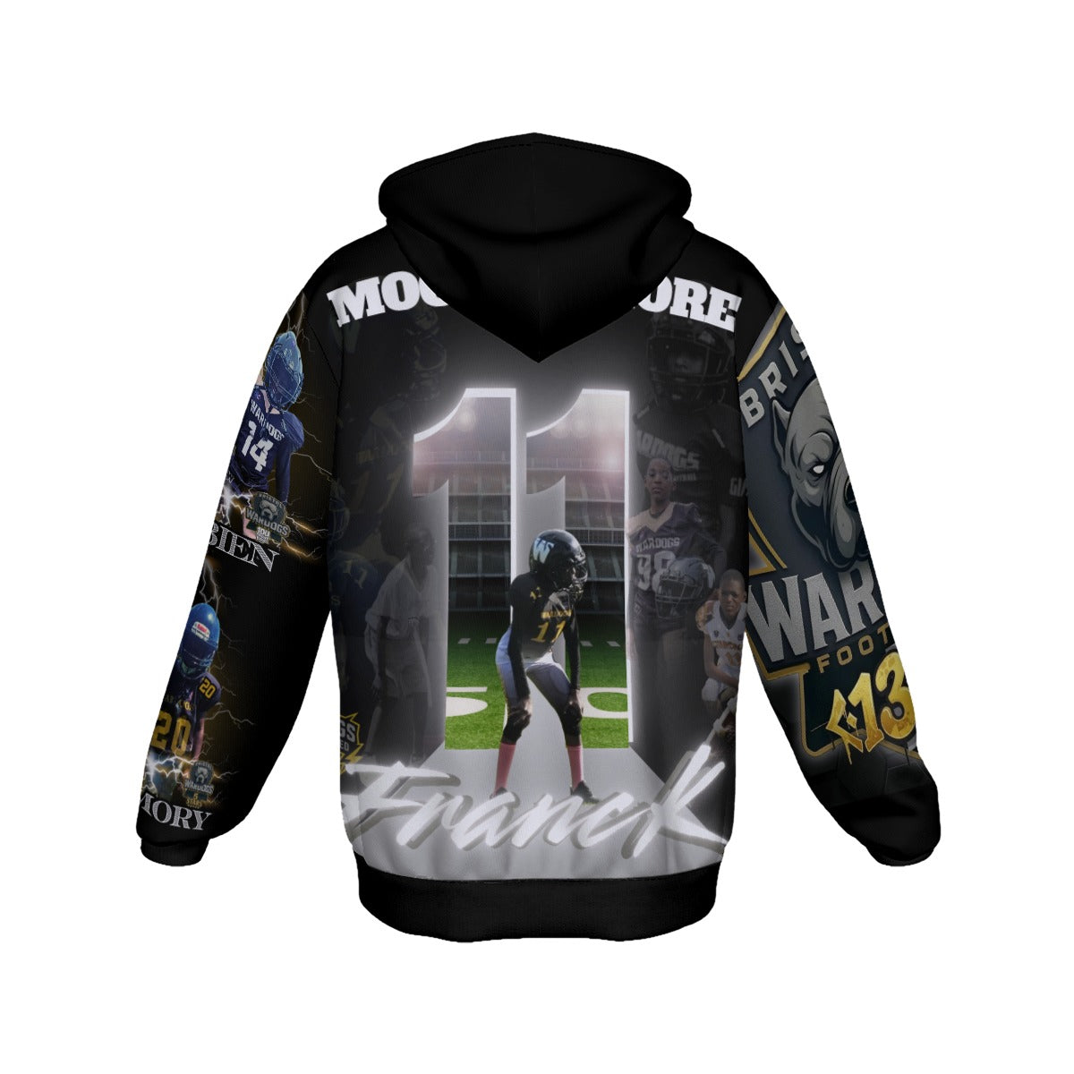 Customizable All-Over Print Heavy Fleece Zip-Up Hoodie-Adult