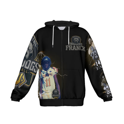 Customizable All-Over Print Heavy Fleece Zip-Up Hoodie-Adult