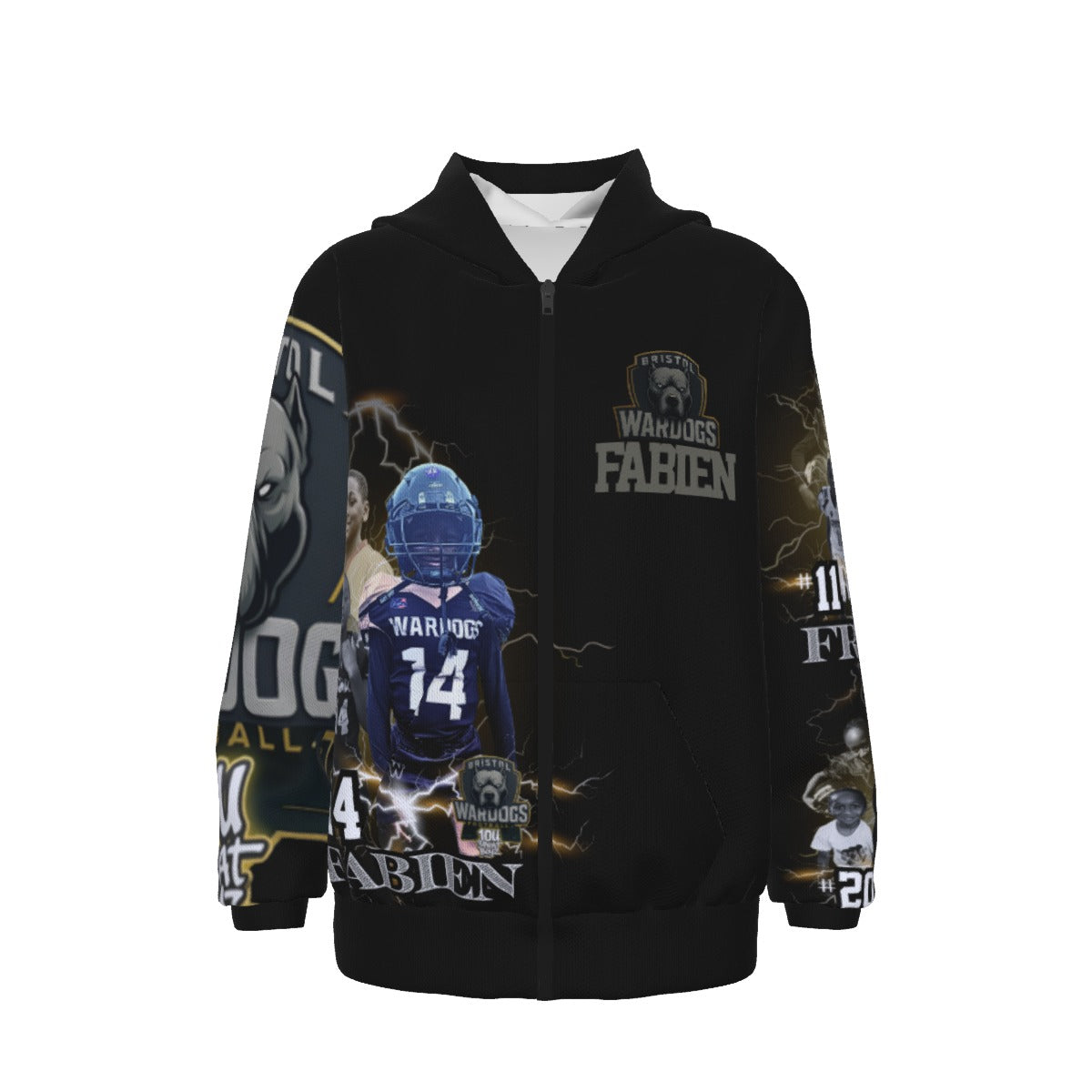 Customizable Zip Up Hoodie-Youth