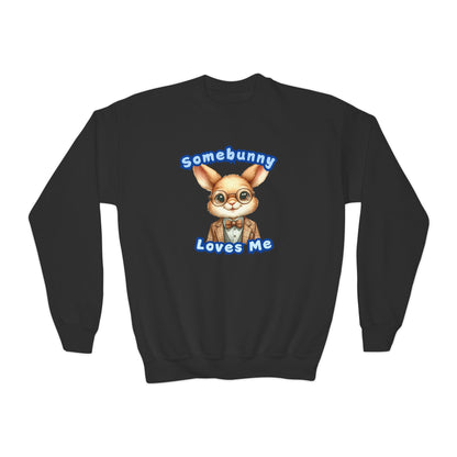 Somebunny Loves Me Youth Crewneck Sweatshirt