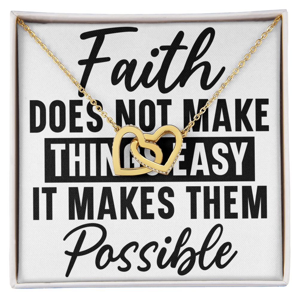 Interlocking hearts necklace