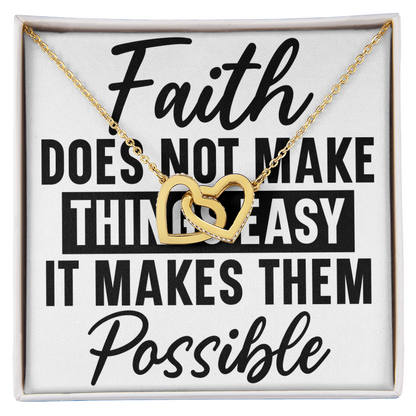 Interlocking hearts necklace