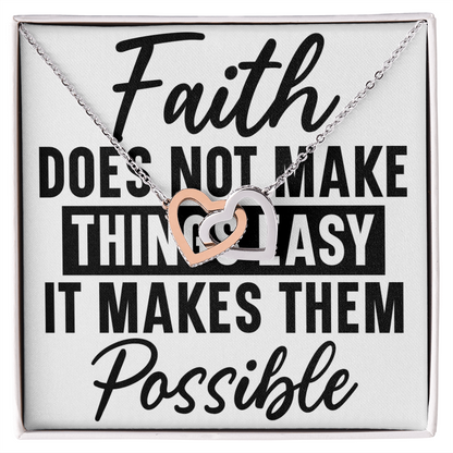 Interlocking hearts necklace