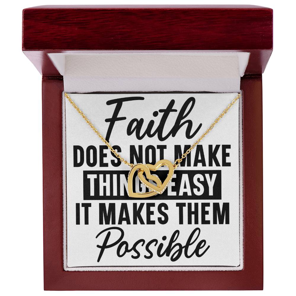 Interlocking hearts necklace