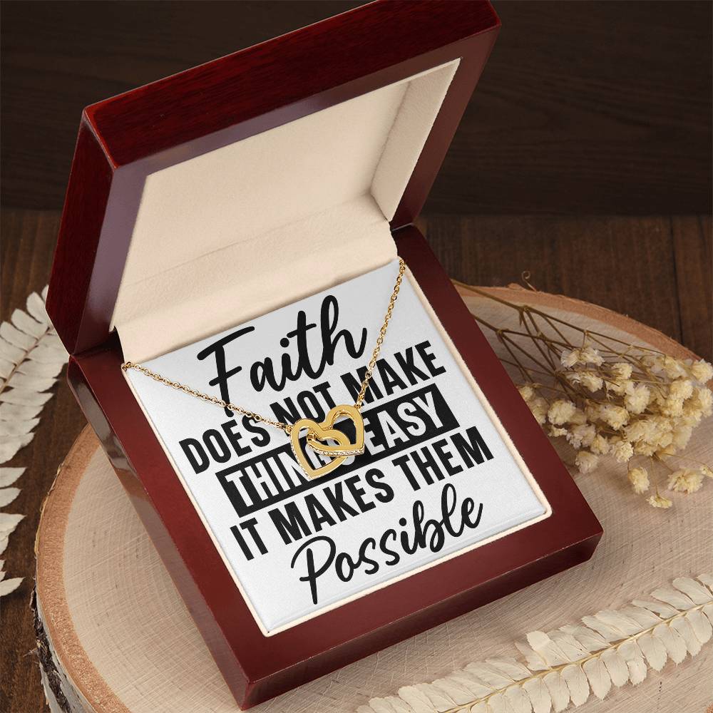 Interlocking hearts necklace