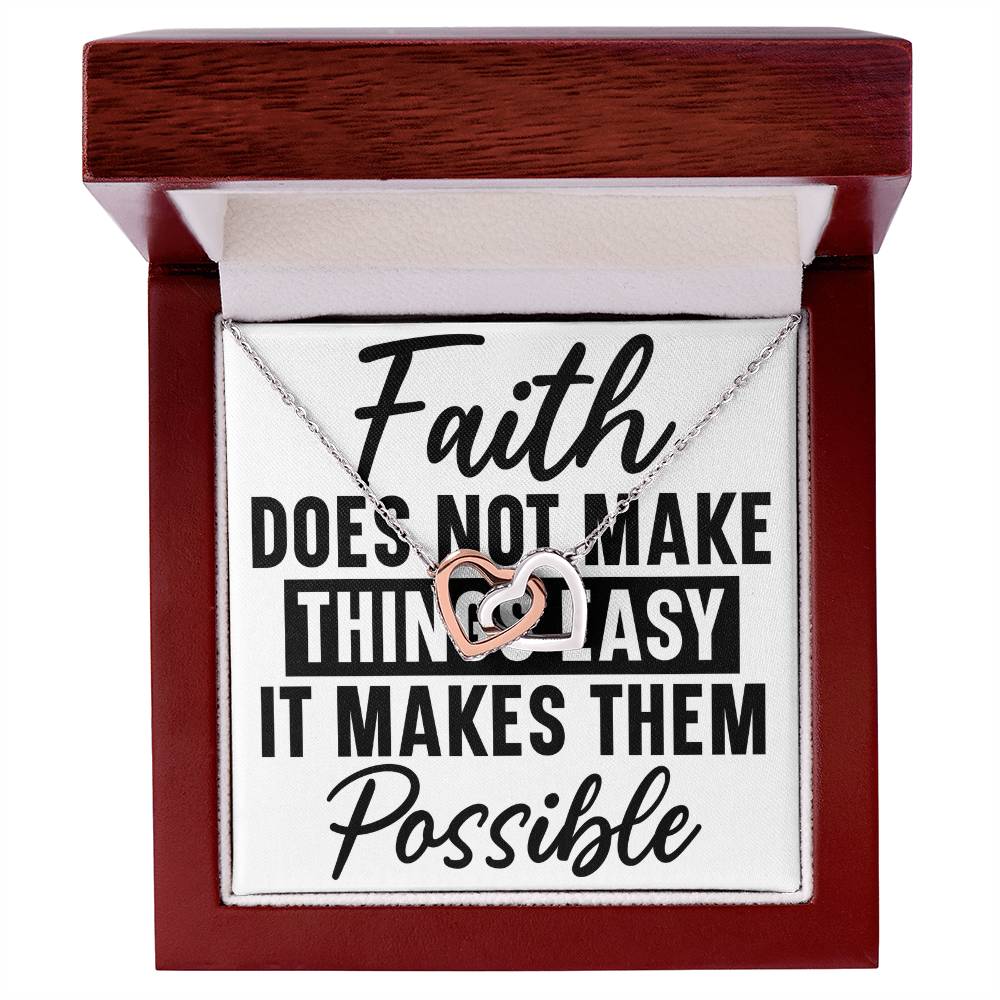 Interlocking hearts necklace