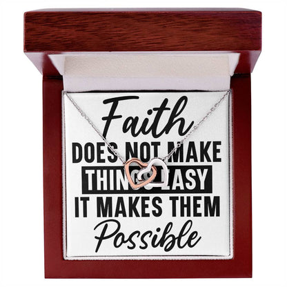 Interlocking hearts necklace