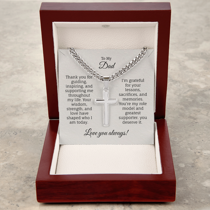 Cuban Link Chain with Artisan Cross