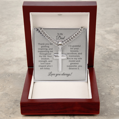 Cuban Link Chain with Artisan Cross