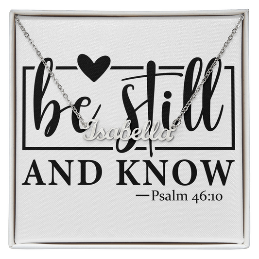 Personalized name necklace PSALM 46