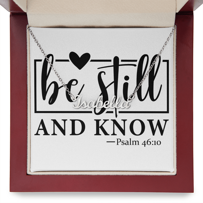 Personalized name necklace PSALM 46