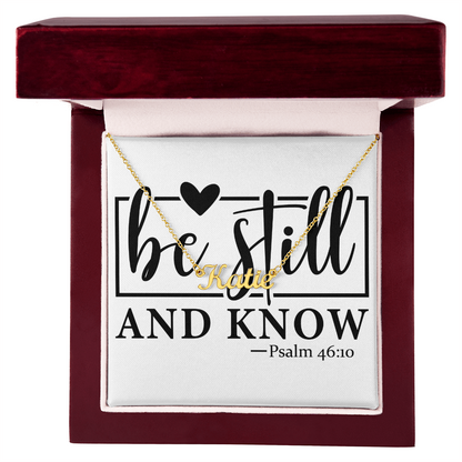 Personalized name necklace PSALM 46