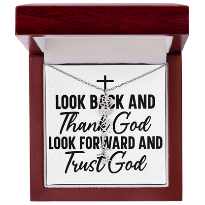 Flower name necklace