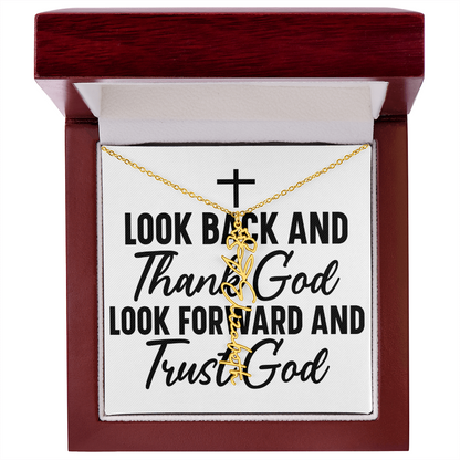 Flower name necklace