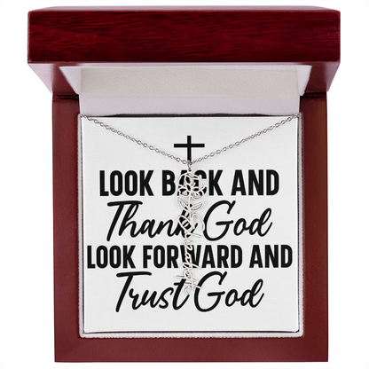 Flower name necklace