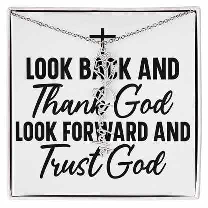 Flower name necklace